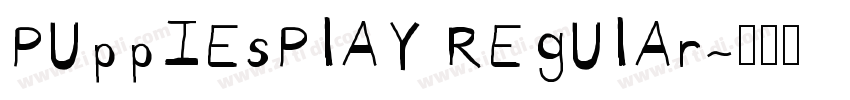 PuppiesPlay Regular字体转换